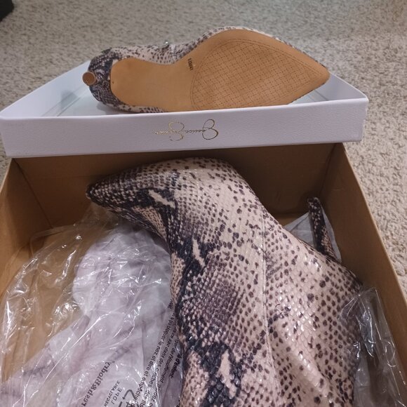 Snake Print Mid-Calf Boot - Picture 3 of 5